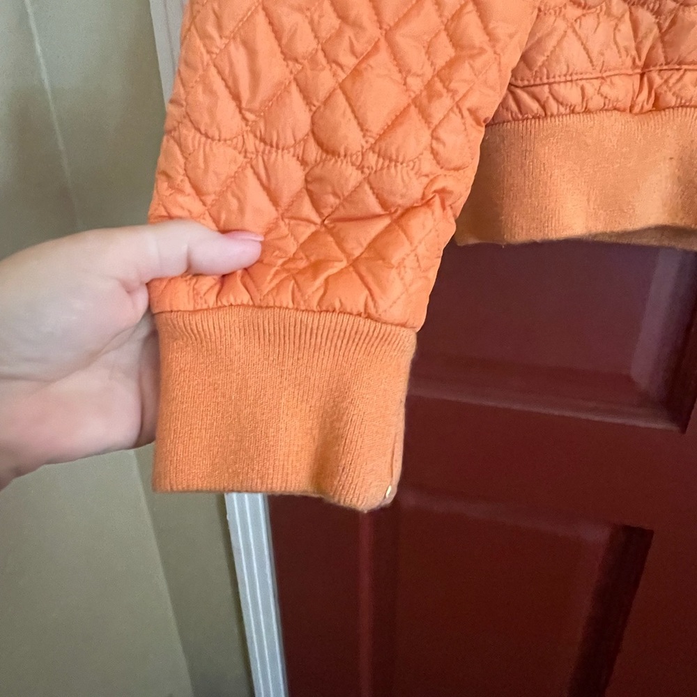 Vintage THE NORTH FACE tangerine ๐ colored cropped jacket. Purchased in 1989 - Picture 4 of 11